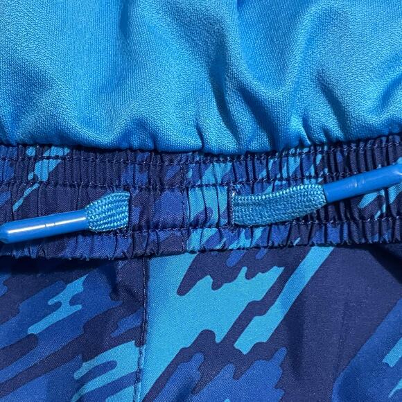 Nike Athletic Shorts Youth Girls XL Blue Tempo All Over Print Running Gym 805574 - Picture 4 of 12